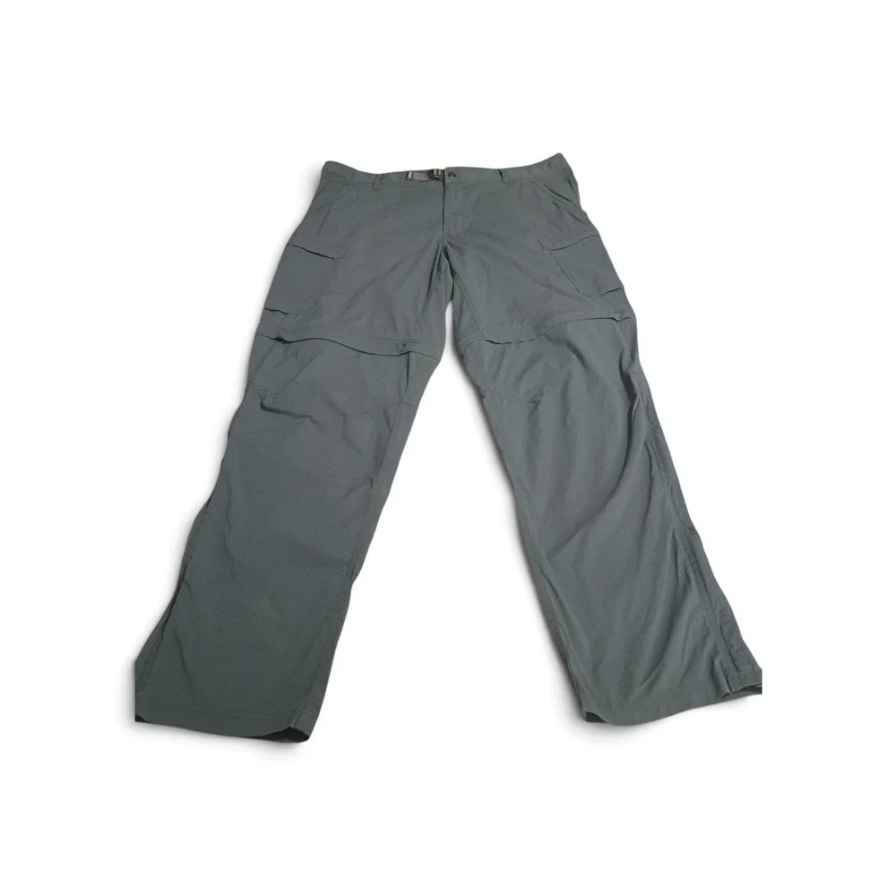 REI Co-op Sahara Convertible Cargo Hiking Pants Gray Relaxed Fit 40W x 32L Mens